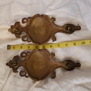 Vintage/Antique Solid Brass Door Knockers w/Mounting Screws Set of 2